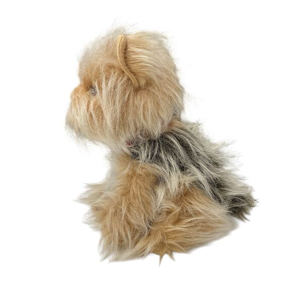 Vintage Russ Berrie Genghis Yorkie Yorkshire Terrier Realistic Stuffed Animal - Picture 5 of 8